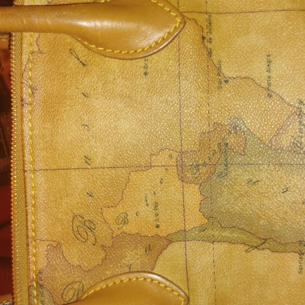 Alviero Martini Map Vintage Domed Satchel - Picture 12 of 12
